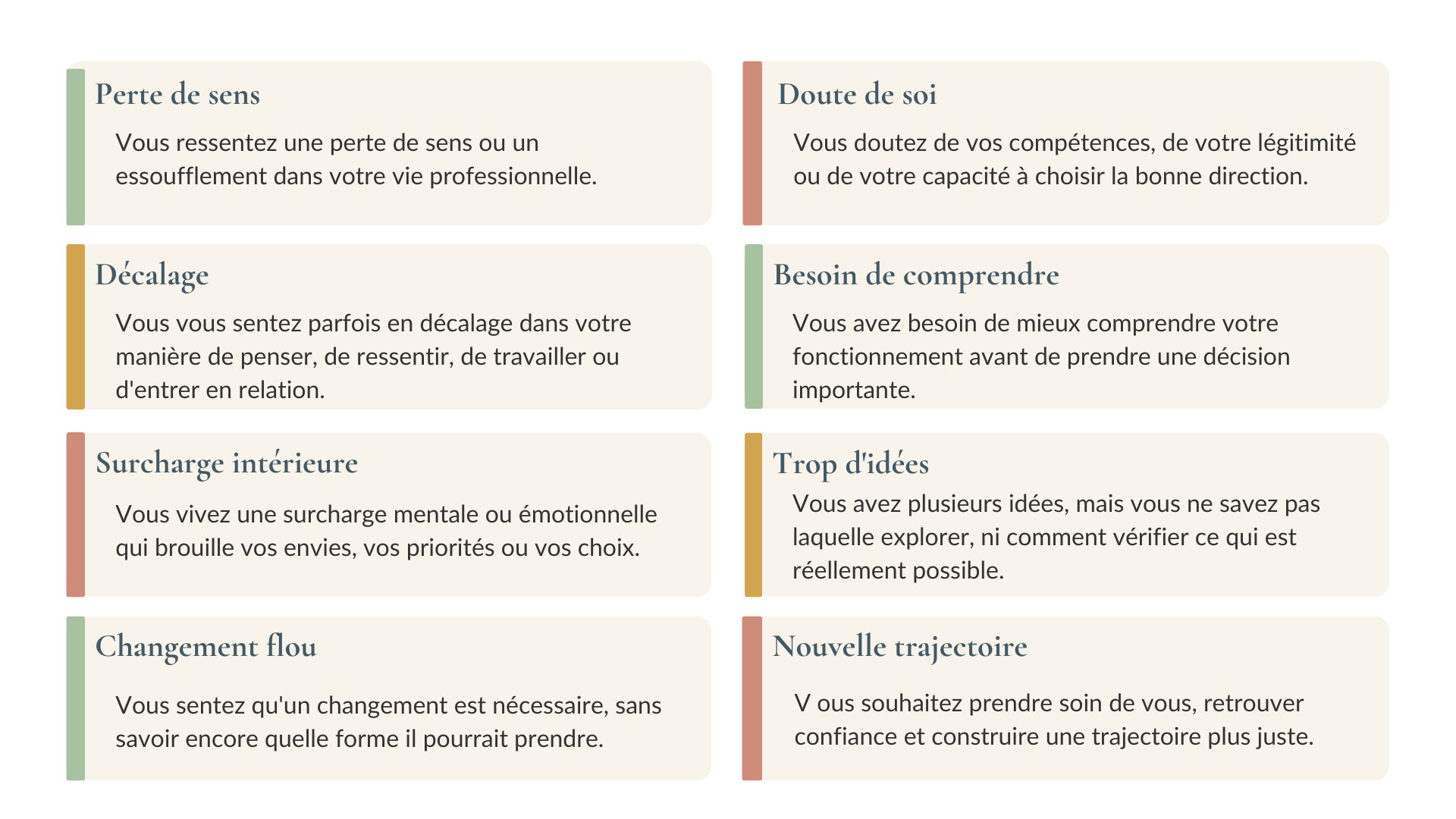 motifs Bilan de compétences